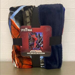 Spider-Man Throw Blanket, Gamer verse, Cloud Throw With Faux Fur Reverse, Marvel